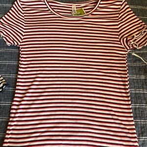 Love Charm red white and blue shirt size medium